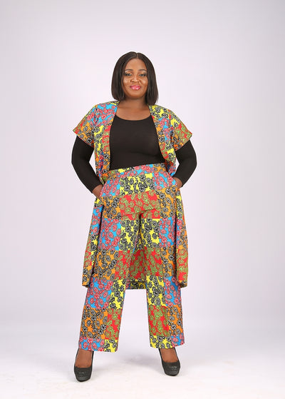 Ankara Kimono and trouser set